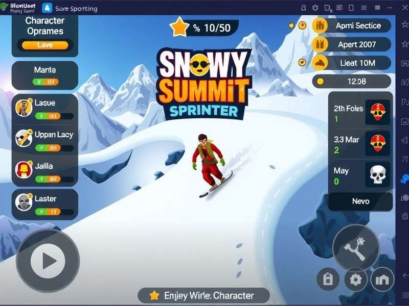 Snowy Summit Sprinter Character Customization